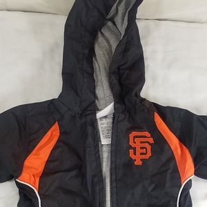 SF Giants Zip Up Jacket - Size 12 Months